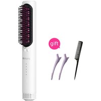 Negative Ion Hot Hair Comb Electric Hair Straightening Brush with Anti Scald Design