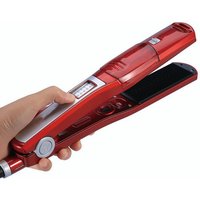 Professional Steam Hair Straightener Titanium Ceramic Flat Iron & Curler