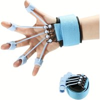 Finger Extensor Exerciser – Adjustable Silicone Hand Grip Strengthening Trainer with Resistance Band, Hand Expander