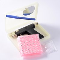Professional Ear Piercing Gun Tool Set for Body Piercings Stainless Steel Piercing Kit for Ears, Nose, and Navel