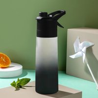 HydraMist Spray Water Bottle Dual Mist Sports Gym Water Bottle for Fitness, Hiking & Outdoor Travel