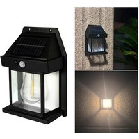Solar Outdoor Wall Light with Motion Sensor and 3 Lighting Modes