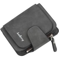 Women's Small PU Leather Wallet with Zipper Buckle and Card Slots Rose Red