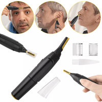 Electric Eyebrow Trimmer & Facial Hair Remover, Mustache, Lip, Nose & Beard Hair Shaver with Precision Blades