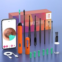 Ear Wax Removal Tool with HD Camera, 3-in-1 Otoscope, Earpick & Endoscope Cleaning Set