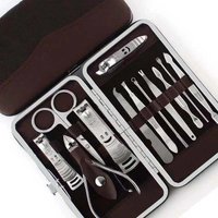 Nail Clippers Cleaner, Pedicure Manicure Set, Cuticle Grooming Kit, Complete Tool Case for Nails