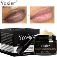 Lip Lightening Scrub Balm, Remove Dead Skin Stains, Lighten Pigmentation, Nourish Moisturize Brighten Black Lips