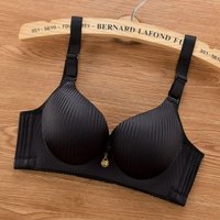 Womens Wireless Push Up Bra with Thick Padding and Adjustable Straps