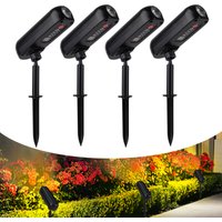 Solar Powered Outdoor LED Wall Lights four Pack