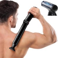 Electric Back Shaver for Men - Rechargeable, Foldable Groomer for Smooth Back Hair Removal