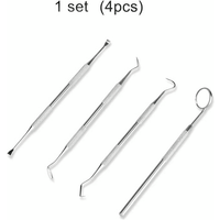 Stainless Steel Dental Hygiene Kit – Plaque & Tartar Remover Tools for Oral Care