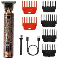 Rechargeable Hair Clipper with Three Speed Settings for Precision Trimming