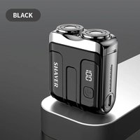 Travel Electric Shaver for Men Portable Rechargeable Rotary Razor with Magnetic Blade Head