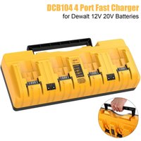 4-Port Fast Battery Charger Station for 12V-20V & 20V-60V Lithium Batteries