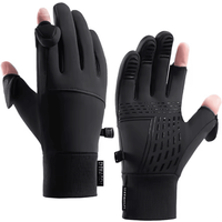 FrostGrip Flip Open Two Finger Winter Gloves for Men and Women