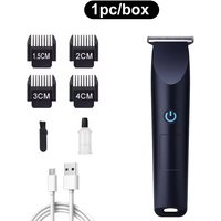 USB Rechargeable Hair Clipper with Adjustable Cutter Head for Beard and Hair Trimming