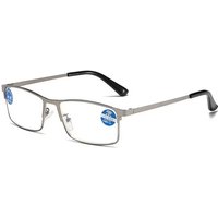OptiGuard Metal Anti-Blue Light Reading Glasses – Business Eyewear for Men with Diopters +1.0 to +4.0