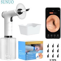 Electric Ear Wax Removal Kit with Adjustable Water Pressure and Safe Irrigation Nozzle for Adults and Kids