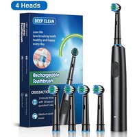 Electric Rotary Rechargeable Toothbrush for Adults