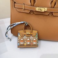 Mini House Keychain with Decorative Pendant for Keys Bags and Pouches