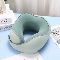 Memory Foam Neck Pillow with Magnetic Buckle for Travel, Office & Daily Neck Support