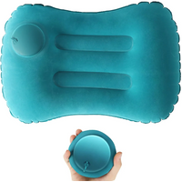 Portable Inflatable Camping Pillow for Travel Neck and Lumbar Support