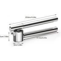 Stainless Steel Garlic and Ginger Squeezer Ergonomic Manual Kitchen Crusher