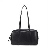 Genuine Cowhide Leather Shoulder Bag for Women Large Brown Commuter Handbag