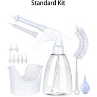 Ear Wax Removal Kit with Spray Bottle Syringe, Portable Ear Irrigation Flushing System for Adults & Kids