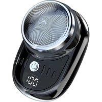 Mini Electric Shaver USB Rechargeable Pocket Razor with Digital Display, Portable Wireless Beard Trimmer