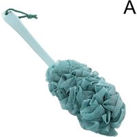 Long Handle Mesh Loofah Bath Brush – Shower Body Scrubber with Soft Bubble Exfoliating Cleaner