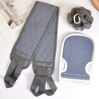 Back Scrubber Body Towel – Deep Cleaning Bath Cloth with Long Straps for Shower & Body Exfoliation