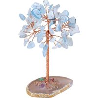 Mini Crystal Money Tree – 4.72 in Gemstone-Style Ornament for Desks, Meditation Spaces and Meaningful Prosperity Gifts