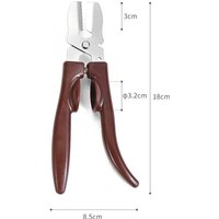 Chestnut Opener Clip – Stainless Steel Nut Shell Cutter with Serrated Cross Blade & Secure Grip for Quick Kitchen Prep
