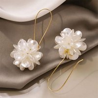 Elegant Petal Ball Pearl Accent Earrings for Women