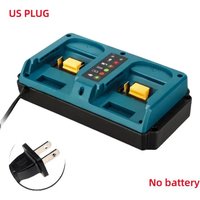 Portable Dual Port 18V-20V Lithium Battery Fast Charger for Cordless Power Tools