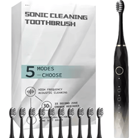 Rechargeable Electric Toothbrush – Waterproof Rotary Toothbrush with 10 Brush Heads