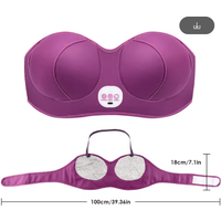 Electric Heated Breast Massage Bra with Heat & 3-Speed Vibration for Chest Comfort & Relaxation