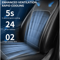 12V/24V Cooling Car Seat Cushion – Ventilated Seat Cover with Intelligent Fans