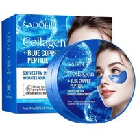 SADOER Caffeine Collagen Eye Mask 60pcs for Dark Circles and Wrinkle Care
