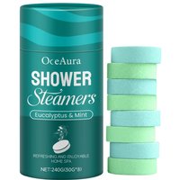 OceAura Aromatherapy Shower Steamers Eucalyptus Mint and Lavender Rose Tablets