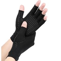 CopperFlex Fingerless Arthritis Compression Gloves