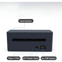 Compact Wireless 4x6 Thermal Shipping Label Printer for Small Business