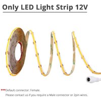 12V COB LED Strip Light with Remote and Motion Sensor Options