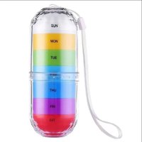 Weekly Waterproof Pill Organizer – Portable 7-Day Travel Medicine Case with Secure Sealed Compartments