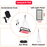 3 in 1 Red Light Therapy Panel 660nm and 850nm Infrared Light Lamp with Adjustable Stand