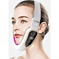 LED Photon Therapy Facial Massager with Heat and Vibration for V Line Care