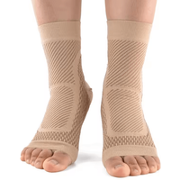 1 Pair Ankle Brace Compression Sleeves with Arch Support for Sports and Everyday Comfort