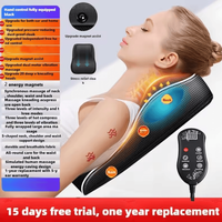 Electric Shiatsu Neck and Back Massager Pillow with Heat and Vibration