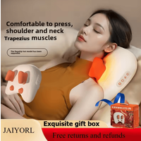 Portable Shiatsu Massage Pillow with Heat – Wireless Neck and Shoulder Massager for Back, Waist, Legs & Cervical Relief